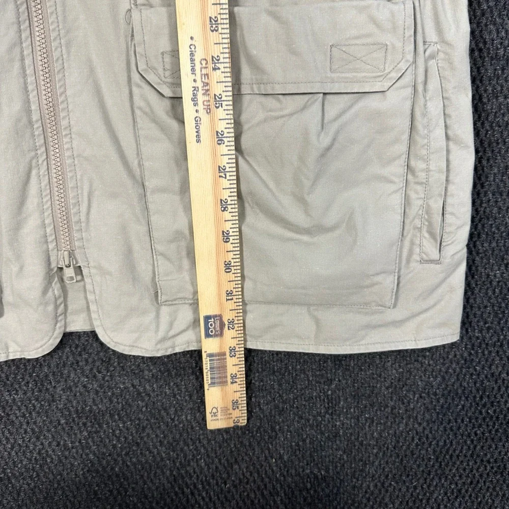 Vintage Eddie Bauer Utility Fishing Vest Men XLT Tall Beige Mesh Safari Photo